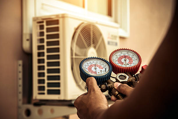Professional Hvac technician working in King, WI